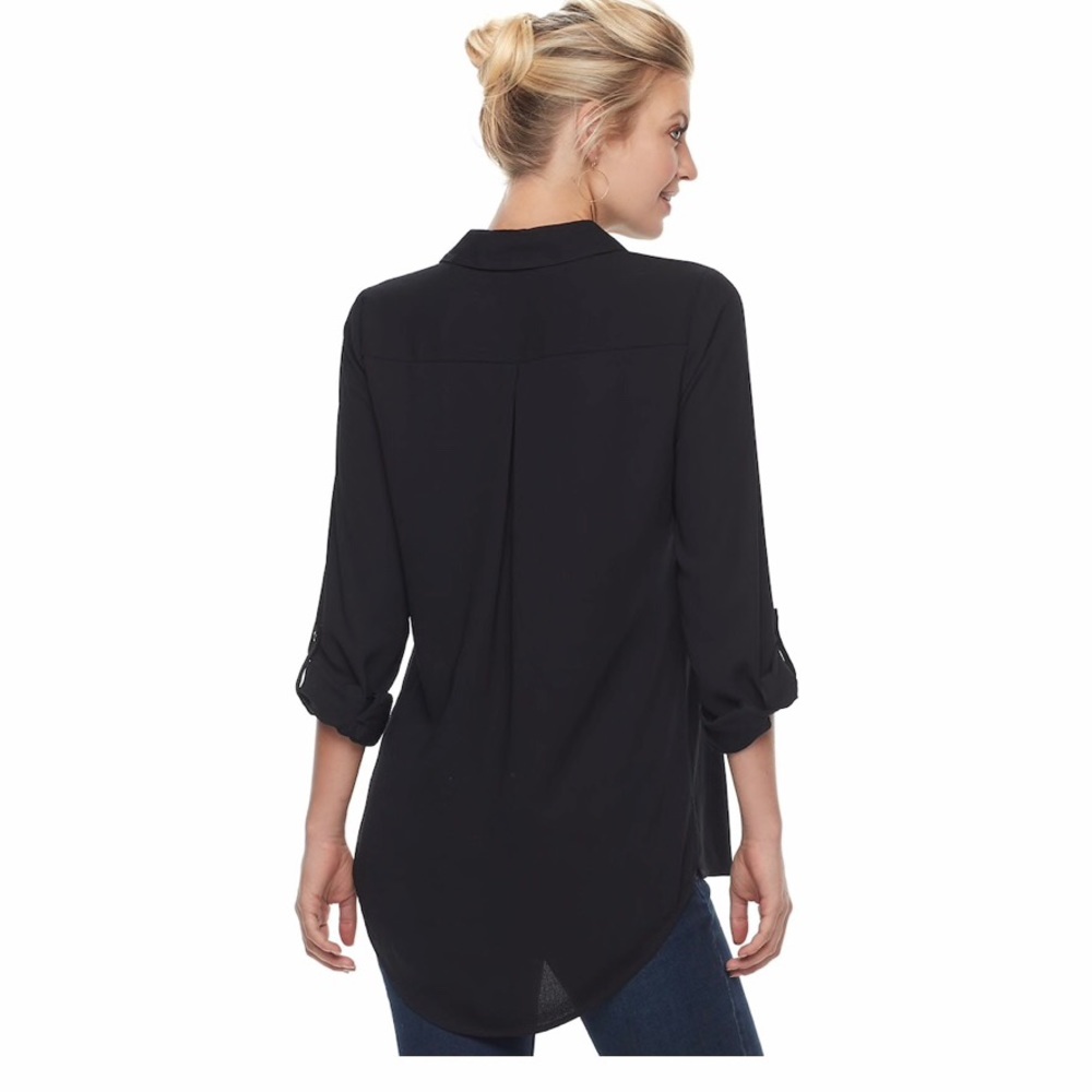 High-Low Hem Popover Tunic - Picture 2 of 3